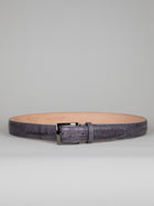 Genuine American Alligator Belt - Matte Grey