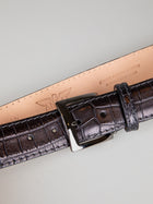 Genuine American Alligator Belt - Matte Black