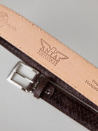 Italian Basket Weave Belt - Brown