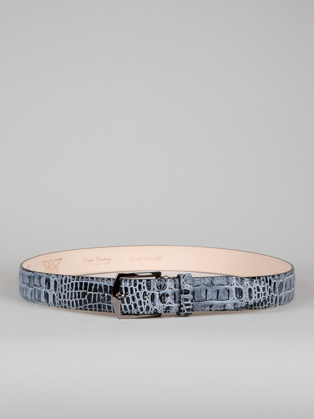 Italian Antique Croc Belt - Shadow