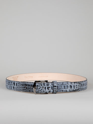 Italian Antique Croc Belt - Shadow