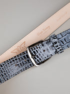 Italian Antique Croc Belt - Shadow