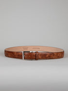 Italian Basket Weave Belt - Cognac
