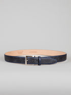 Italian Basket Weave Belt - Black