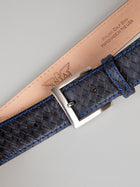 Italian Basket Weave Belt - Black