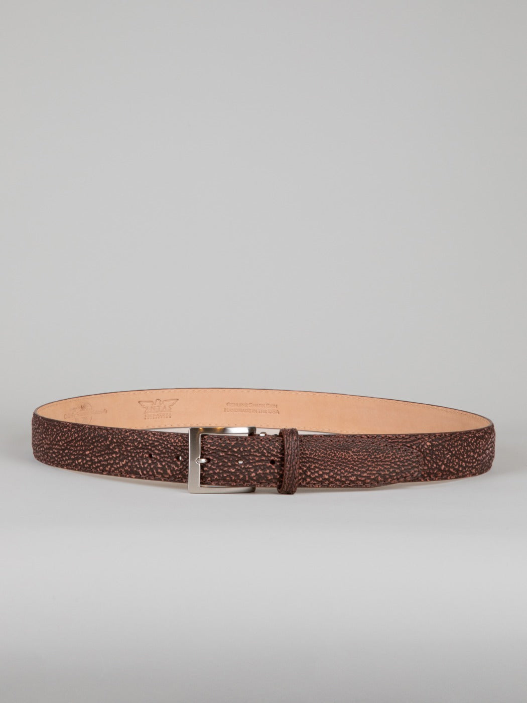 Genuine Shark Skin Belt - Cognac