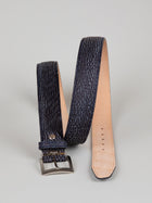 Genuine Shark Skin Belt - Navy