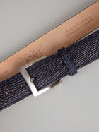 Genuine Shark Skin Belt - Navy