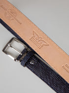 Genuine Shark Skin Belt - Navy