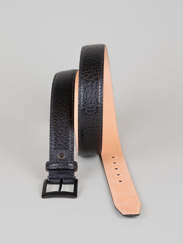 Genuine American Bison Belt - Black