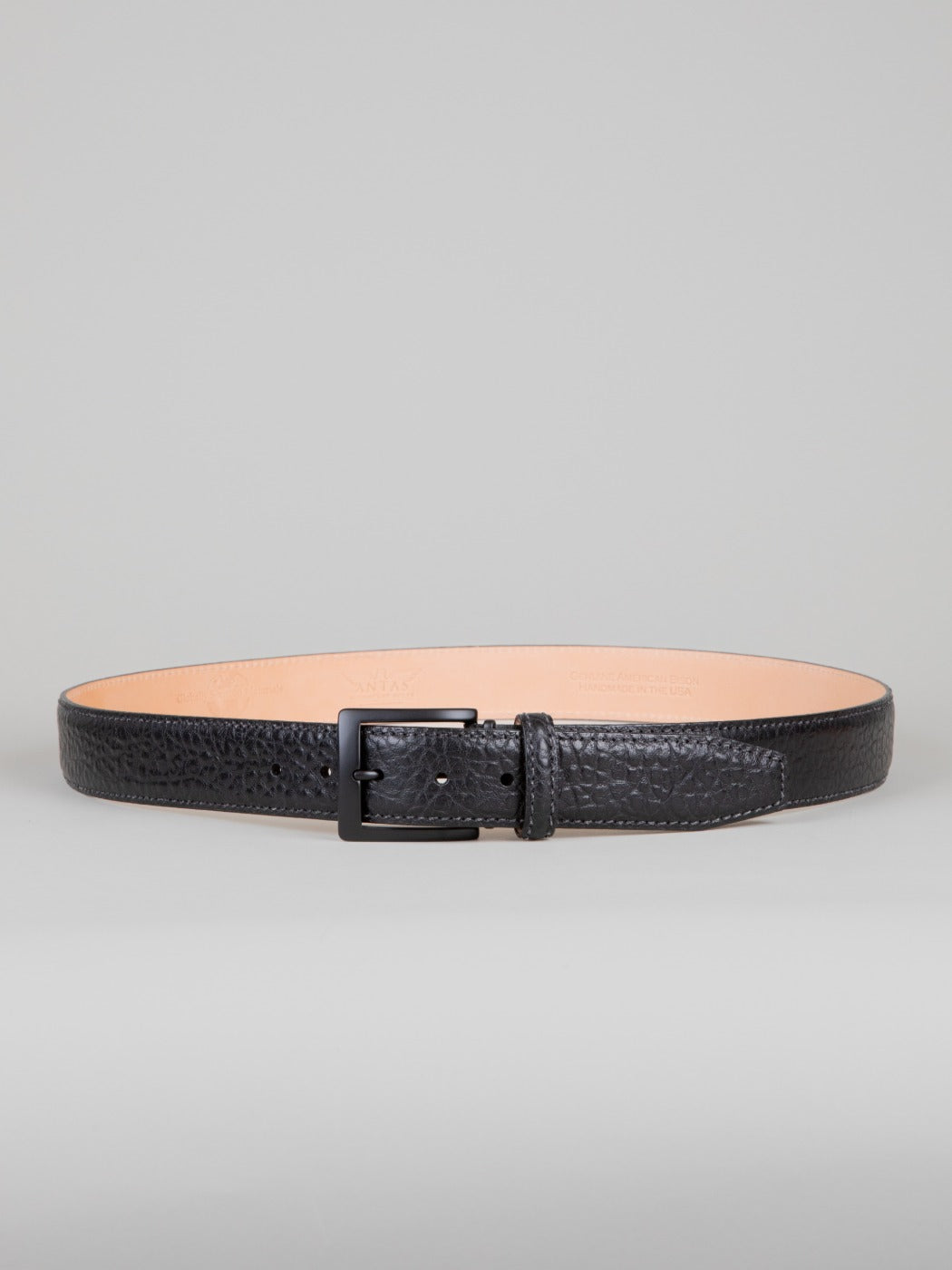 Genuine American Bison Belt - Black