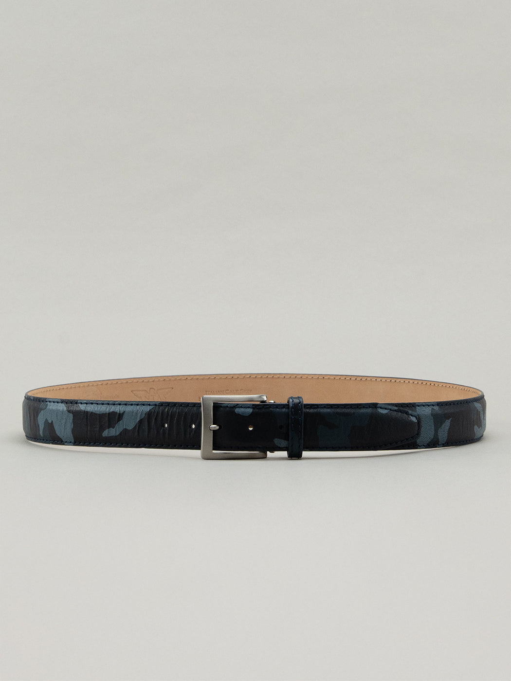 Italian Pebble Camouflage Belt - Navy