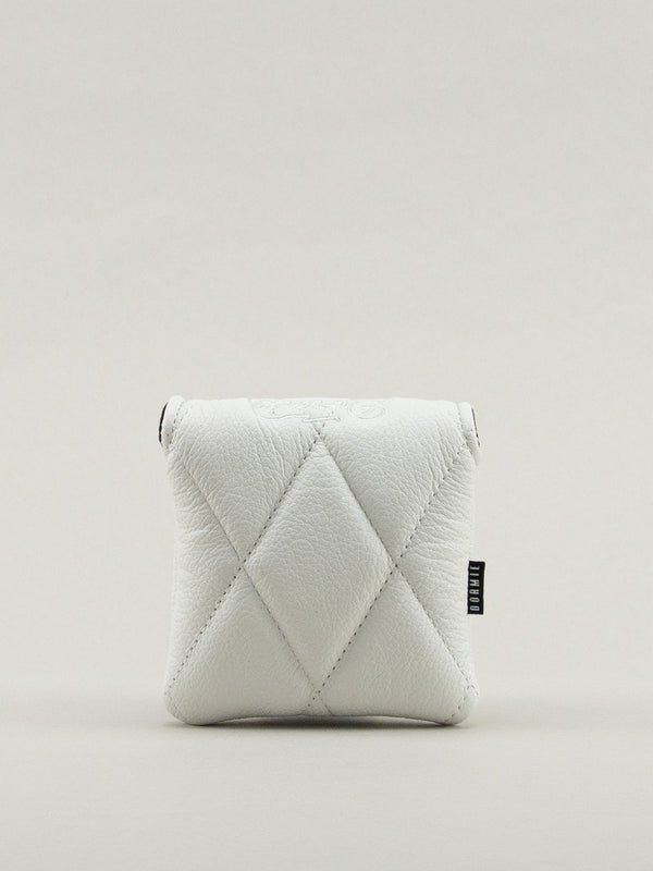 White Quilted Center Shafted Mallet Cover