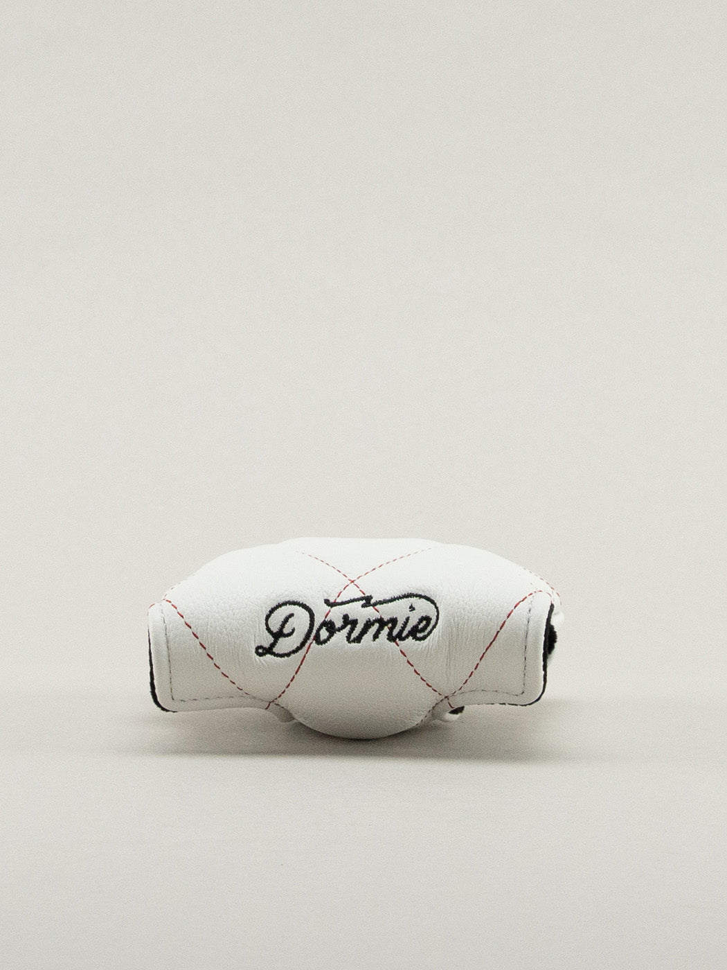 White Quilted Center Shafted Mallet Cover (Redline)