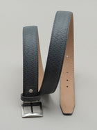 Italian Basket Weave Belt - Grey