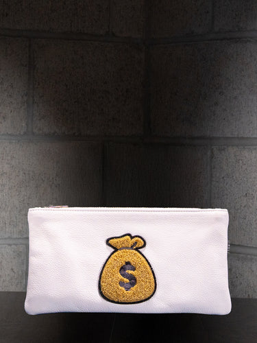 White Moneybag Clutch