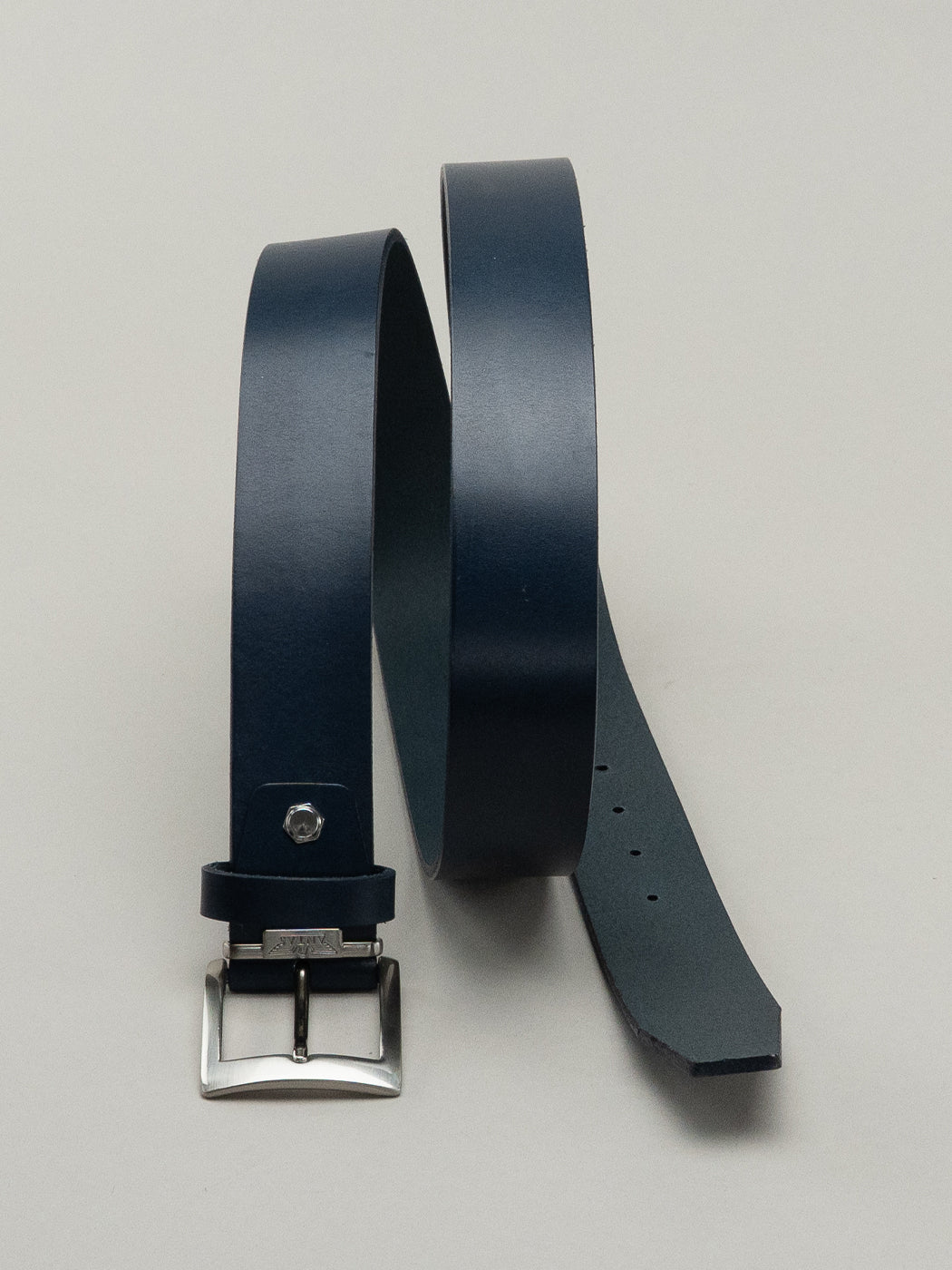 Italian Vachetta Belt - Navy